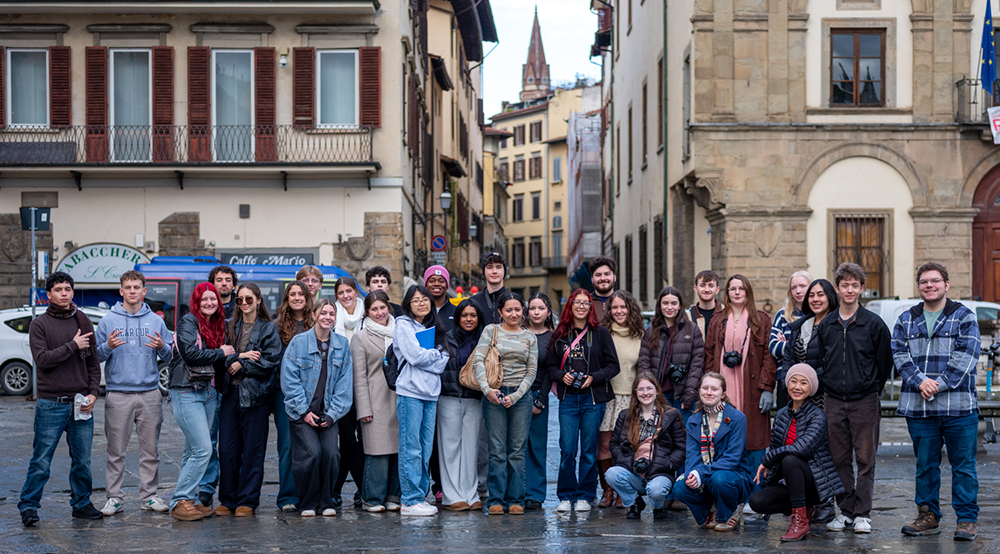 Students in Florence, Italy
