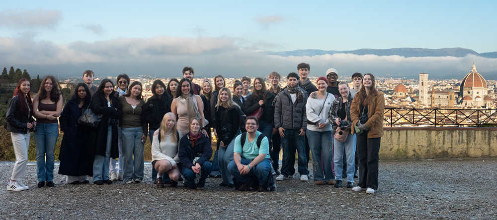 Students in Florence, Italy